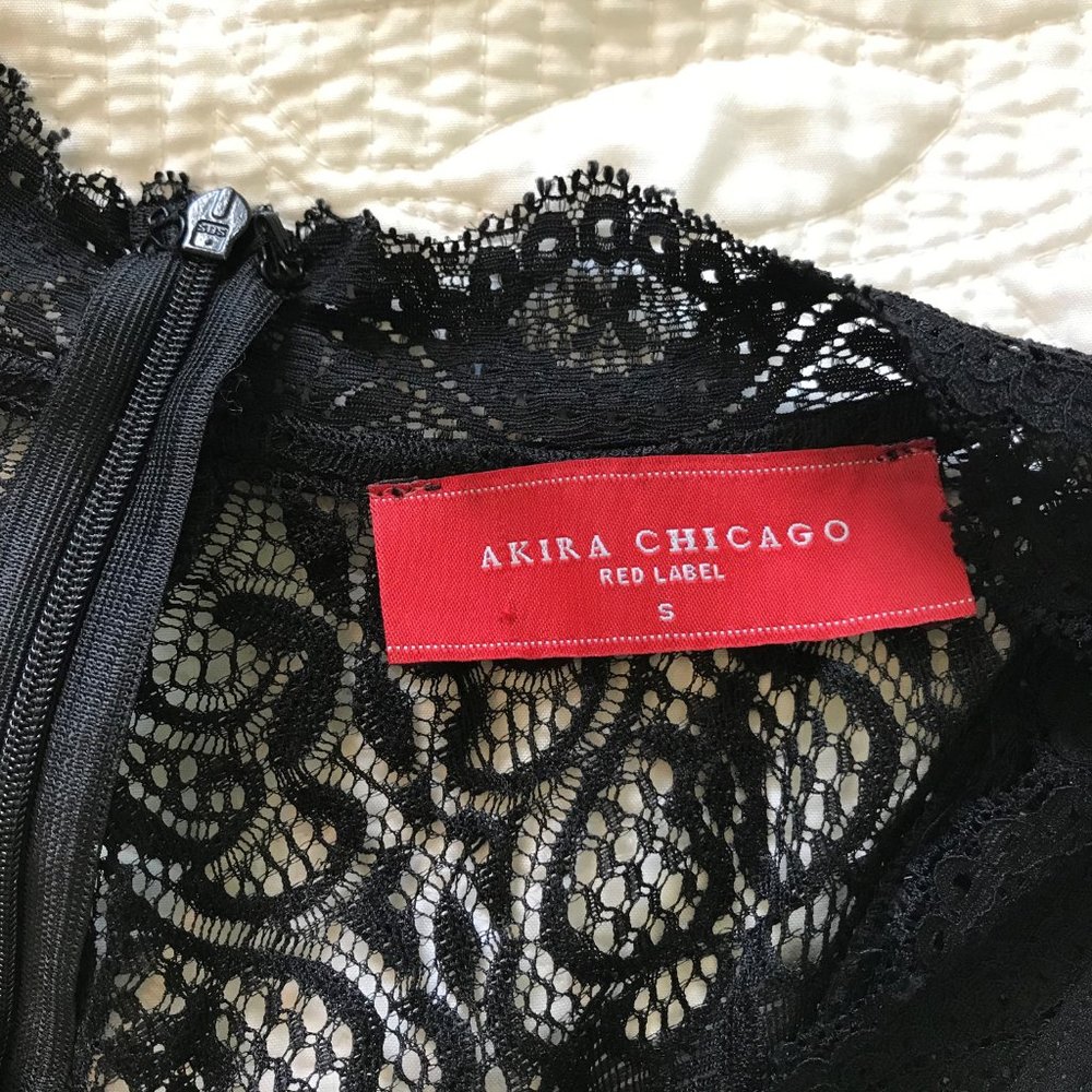 Sexy Akira Bodycon Black Lace Homecoming Dress - Picture 5 of 8